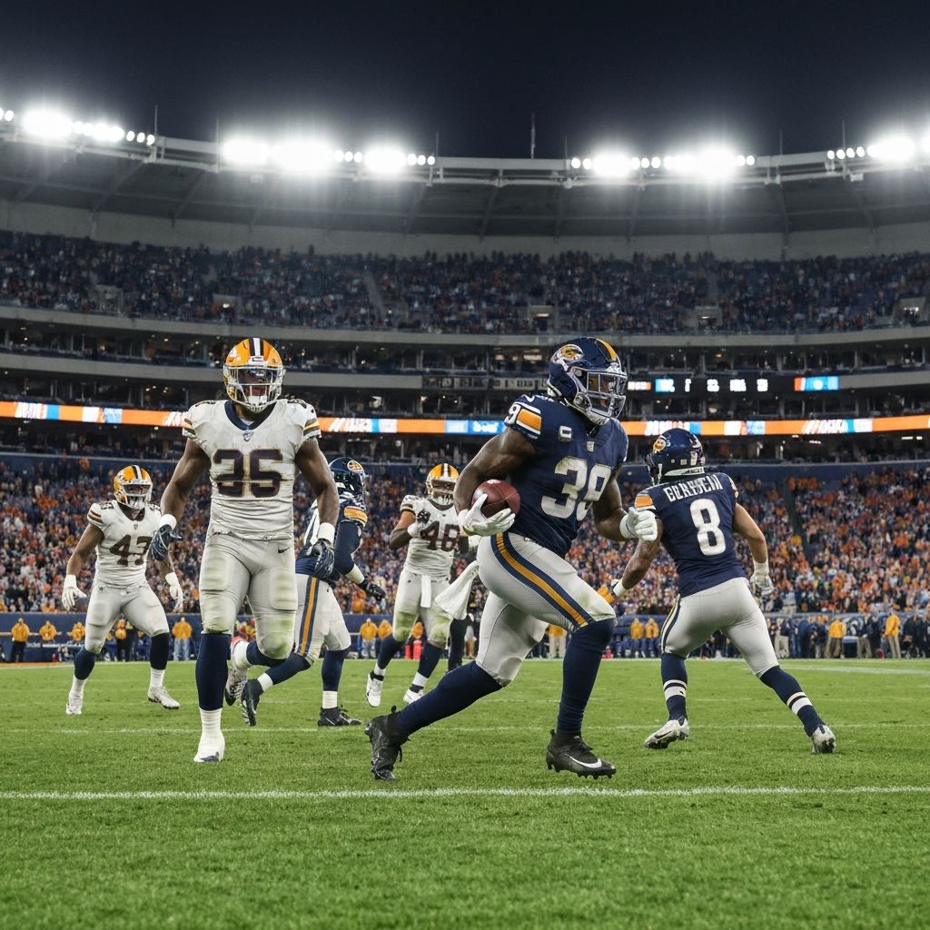 Emocjonujący mecz futbolu amerykańskiego NFL z legendarnymi zawodnikami